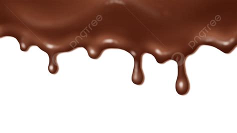 Chocolate Fluindo De Borda Líquida Png Líquido Quadro Armação