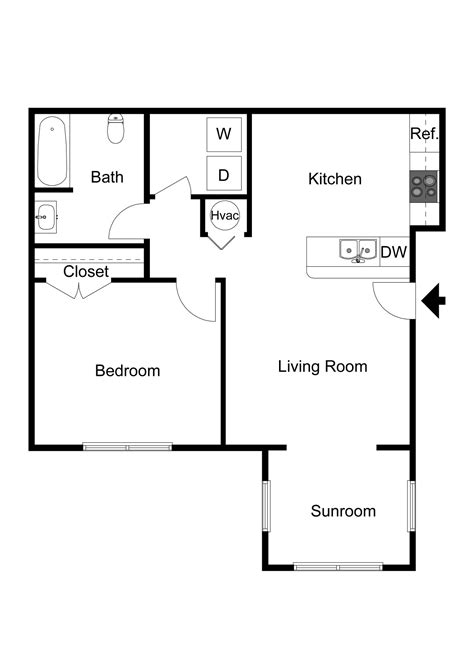 One bedroom apartment floor plan a. Apartments in Winston-Salem, NC | Alaris Village | eBrochure