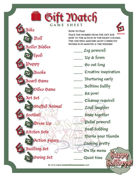 Printable Christmas Games For Parties