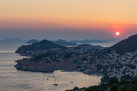Croatia Dubrovnik And The Adriatic Coast At Sunset By Stocksy