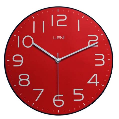 Leni Classic Wall Clock Red Purely Wall Clocks Reviews On Judgeme