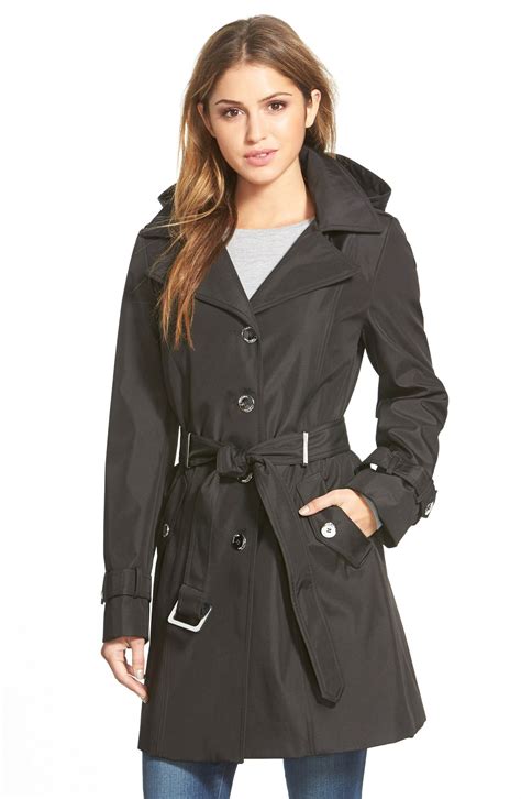 Calvin Klein Single Breasted Belted Trench Coat Petite Nordstrom