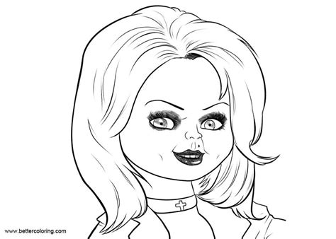 Chucky Coloring Pages Bride Of Chucky Free Printable Coloring Pages