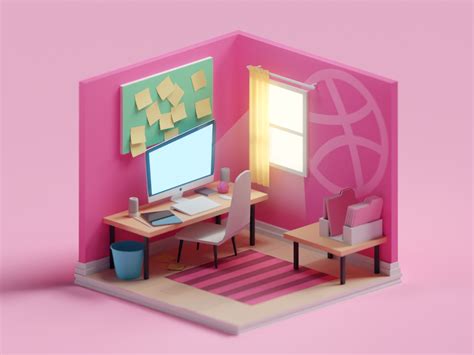 Dribbble Room By Mohamed Chahin On Dribbble