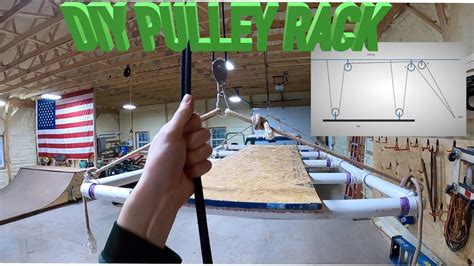 How To Build A Simple Garage Pulley Rack Youtube