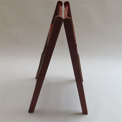 1red Folding Chairs Brown Red St1112 30 