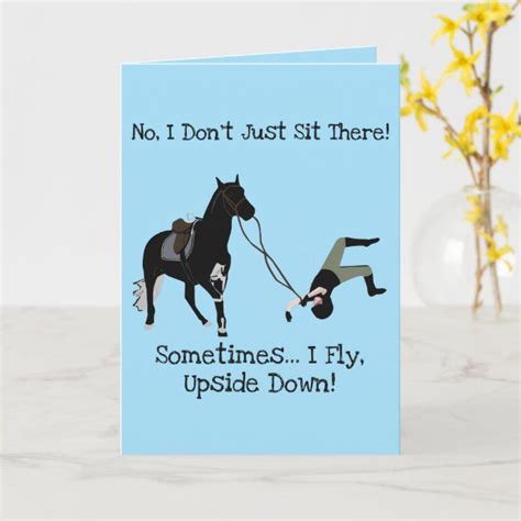 Minor Horse Fall Get Well Card Get Well Cards Funny Get