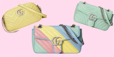 Gucci Gg Marmont Bags Come In Pastel And Rainbow Colours To Remind Us
