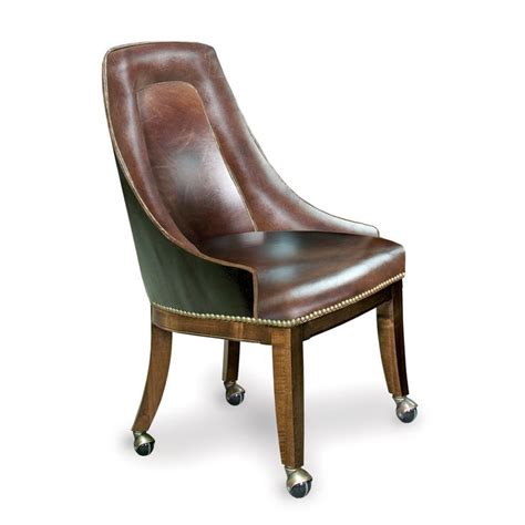 Shop our club chair casters selection from the world's finest dealers on 1stdibs. Lindgren chair w/ casters (leather) | Leather dining ...