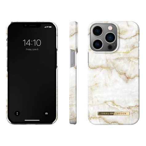 Ideal Of Sweden Mobildeksel For Iphone 13 Pro Golden Pearl Marble