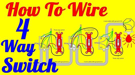 3 gang 2 way switch wiring diagram, light switch wiring diagram   install youtube