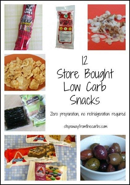12 Store Bought Low Carb Snacks Zero Prep No Refrigeration Required