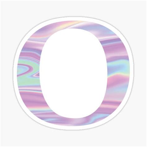 A letter, unlike an email, is a visceral experience for both the sender and recipient. Letter O Holographic Stickers in 2020 | Aesthetic letters ...