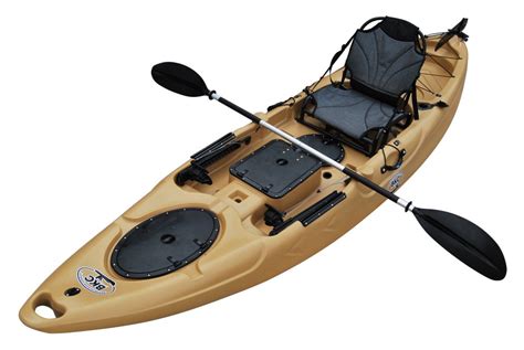 Bkc Ra220 115 Foot Solo Sit On Top Angler Fishing Kayak W Upright