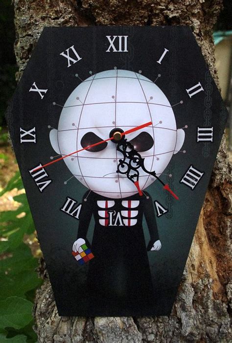 Reloj Ataúd De Pared Pinhead Hellraiser Halloween Vampire Clock Wall