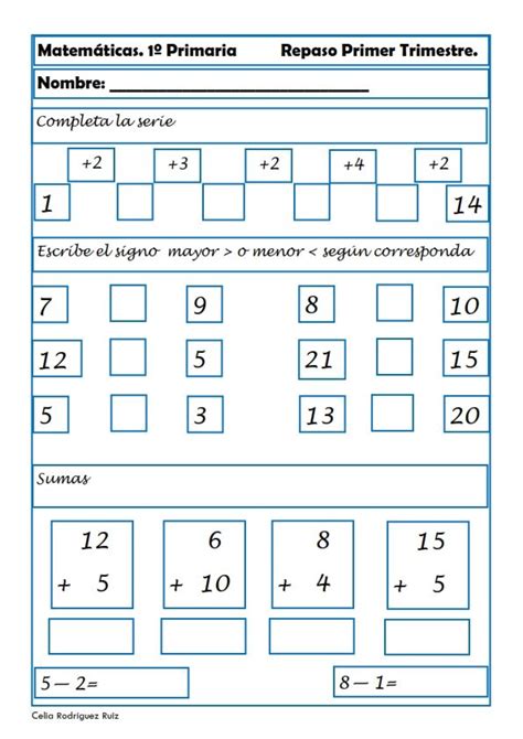 Hola dónde puedo con seguir español lecturas y español ejercicios2do grado. Ejercicios de Matemáticas para primaria | mate primero | Fichas de matematicas, Matematica ...