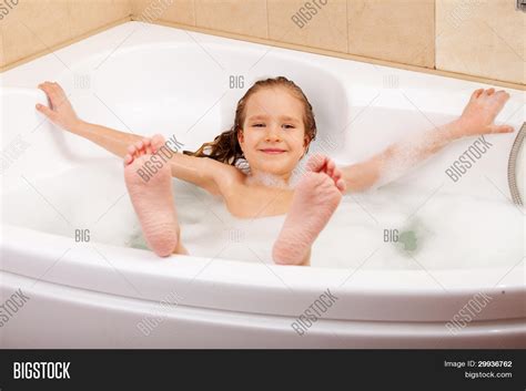 Child Bathtub Girl Image And Photo Free Trial Bigstock