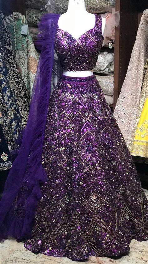 Chelsea lovett of modehaus bridal shares her best advice on the custom nothing compares to the experience of designing your own wedding gown. Purple Custom Made Ruffle Lehenga in 2020 | Bridal lehenga ...