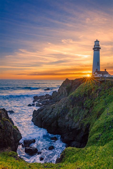 Pigeon Point Lighthouse Sunset California Coast Photo Print Photos By