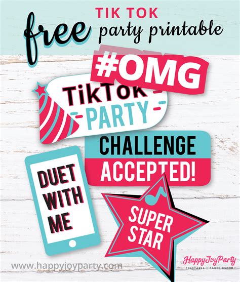 Tiktok Party Free Printable Tik Tok Birthday Invitations Diy