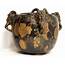 Large Pot Glazed Ceramic Fauna Satyr Japonisant Art Nouveau 19th
