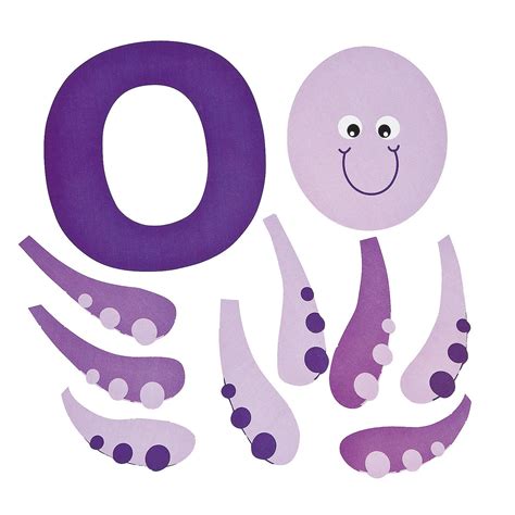 O Is For Octopus Lowercase Letter O Craft Kit Oriental Trading