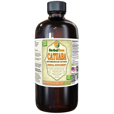 Catuaba Erythroxylum Catuaba Tincture Dried Bark Liquid Extract Herbal Terra Usa 32 Oz