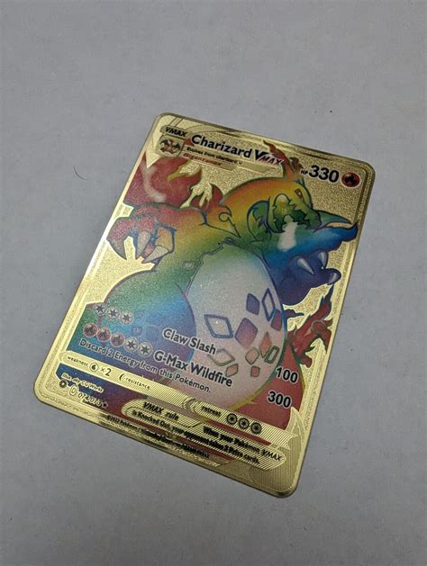 Mavin Charizard Vmax Gigantamax Rainbow Hp Fire Collectible Metal