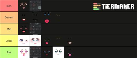 Roblox Barbie Face Tier List Community Rankings Tiermaker