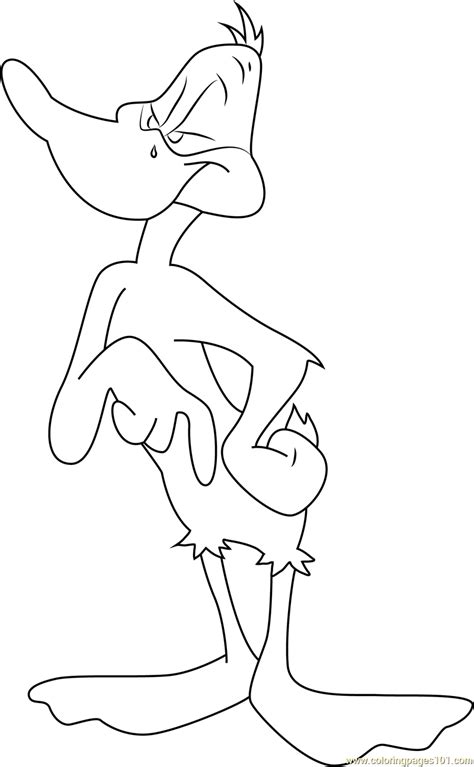 Daffy Duck By Warner Bros Coloring Page Free Daffy Duck