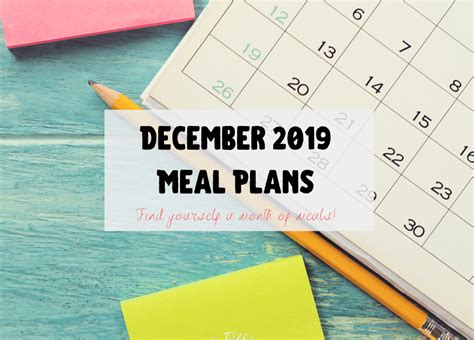 December Meal Plan Bigpittstop