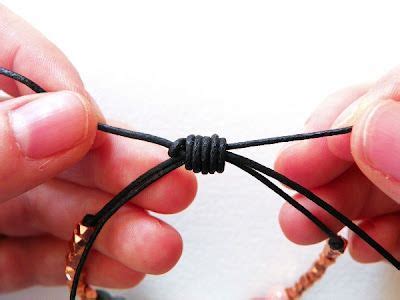 Diy how bracelet make knot simple cord. Free Tutorial: Sliding Knot Adjustable Bracelet | Jewelry ...