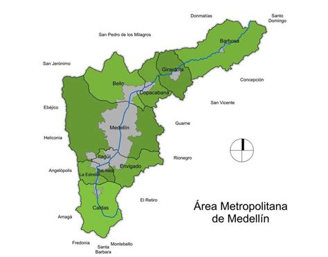 Área Metropolitana De Medellín Tamaño Completo Ex
