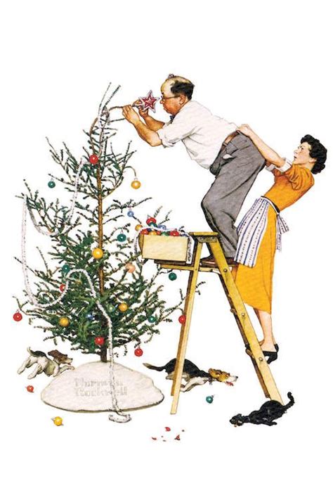 Canvas Norman Rockwell Paintings Norman Rockwell Christmas Norman