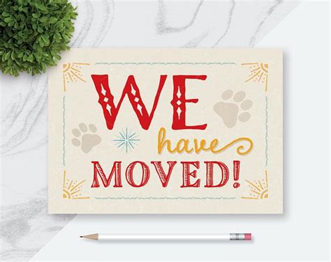 Pdf We Have Moved Postcard We Are Moving Postcard Minimalist Moving