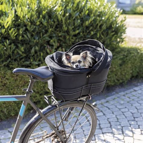 Trixie Rear Bicycle Basket For Pets 29x42x48cm Black Bicycle Tote Pet