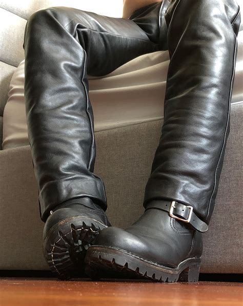 Pin By Nunya Bizness On Wesco Boots Outfit Men Mens Leather Boots Black Motorcycle Boots