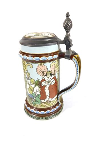 mettlach villeroy and boch brothers grimm fairy tales lidded stein 2 ebay