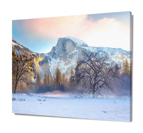 Large Yosemite Print Winter Home Decor California Snow Etsy