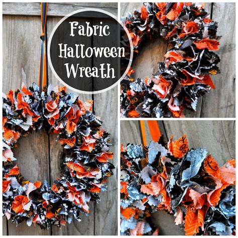 Diy Fabric Halloween Wreath Tutorial Simple Sojourns