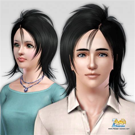 Find & download free graphic resources for haircut. Boyish haircut ID 94 by Peggy Zone - Sims 3 Hairs