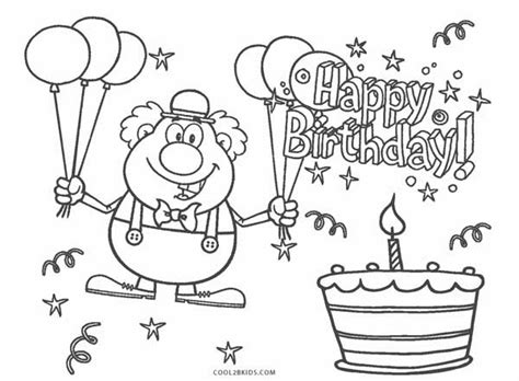 Happy birthday coloring pages 119. Free Printable Happy Birthday Coloring Pages For Kids