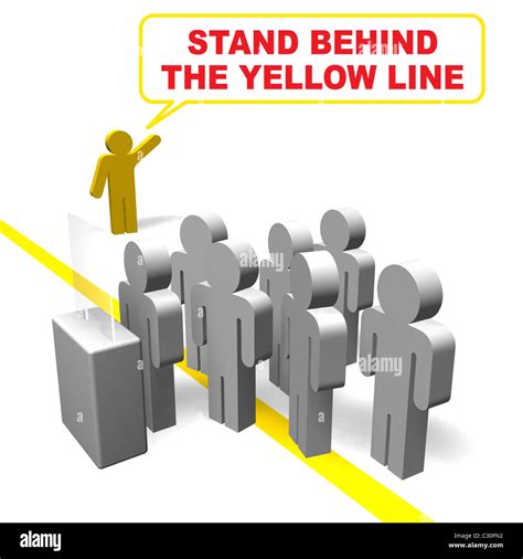 Stand Behind The Line Sign Hi Res Stock Photography And Images Alamy