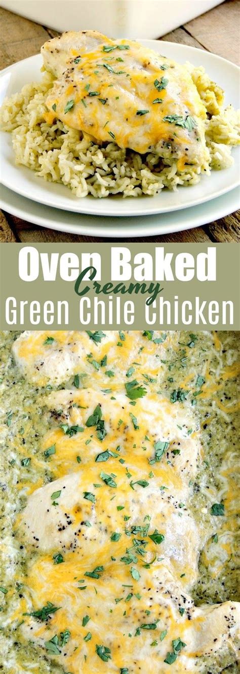 Easy Oven Baked Creamy Green Chile Chicken And Rice Surprise Your