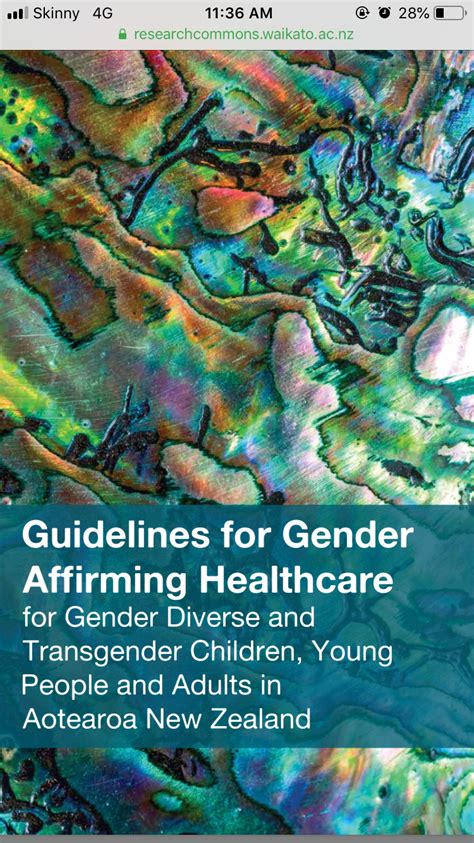 Aotearoa Trans Healthcare Guidelines Released Gender Minorities Aotearoa