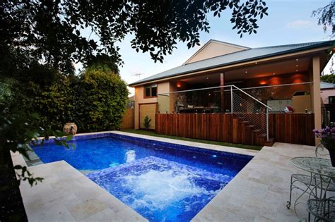 Multi Purpose Concrete Pool Contemporary Swimming Pool And Hot Tub Melbourne By Platinum