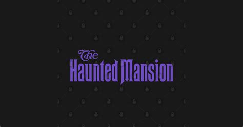 Haunted Mansion Logo Purple Haunted Mansion T Shirt Teepublic