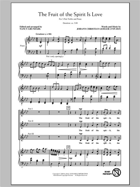 465 x 620 gif 33 кб. The Fruit Of The Spirit Is Love | Sheet Music Direct