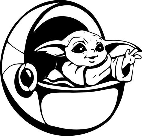 Baby Yoda In Pod Vector Retromatti Made And Designed In Canada Star