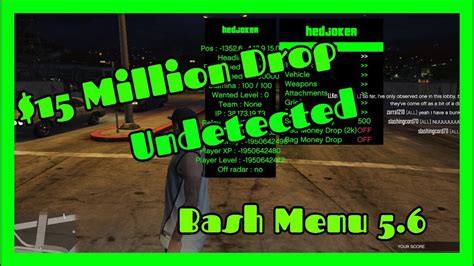 GTA 5 1.40!!! Undetected Mod Menu!!! 15M Safe Money Drop !!! - YouTube
